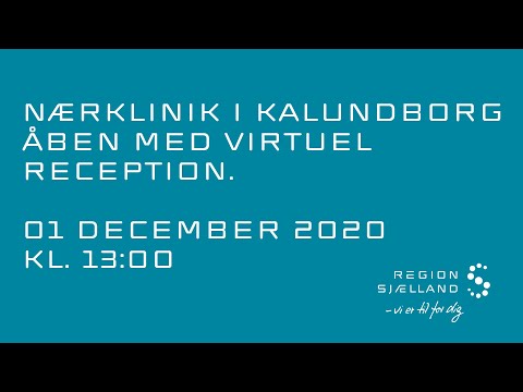 Nærklinik i Kalundborg åbner med virtuel reception - 01. December 2020 - Kl. 13:00