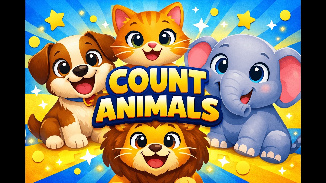 How Many Animals Do You See? 🐶🐱 Fun Counting Game for Kids!