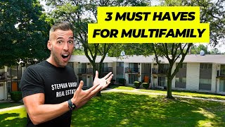 3 Things You Must Have In Your First Small Multifamily Deal