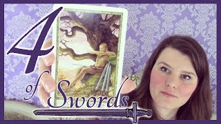 4 Four of Swords Tarot Card Meaning Upright & Reversed 4 Four of Swords Tarot Card Meaning Upright & Reversed