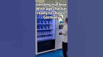Vending machine with age checker ready to ship to Germany #vendingmachinefactory