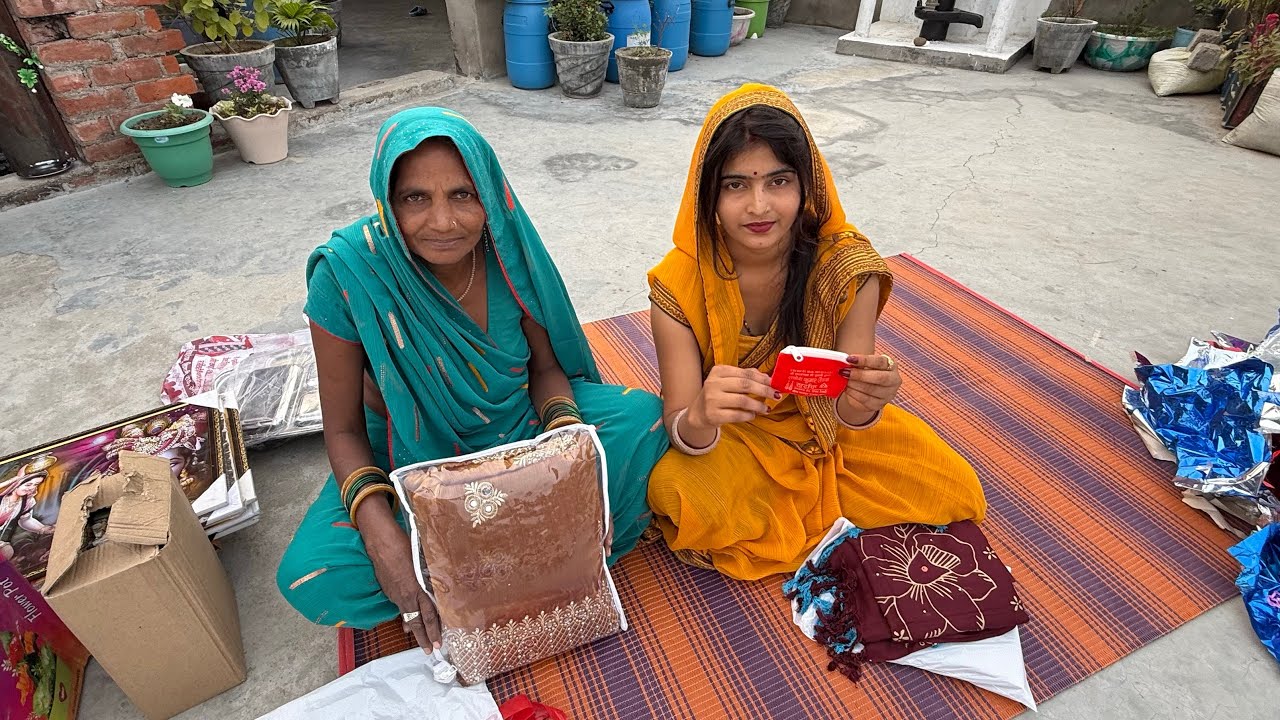 fance supporting gift unboxing 🙏सोने की वाली and खूबसूरत साड़ी 🥻 thank यू 🙏❤️😊