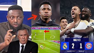 KWAME DELA TACTICAL ANALYSIS ON REAL MADRID 2-1 BAYERN MUNICH, UCL REFEREE & VAR, VINICIUSJR…