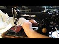 SINGER 201K KNEE LEVER OPERATED SERIAL NUMBER EH214726 23/4/2019 sews MAGNIFICENTLY