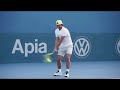 Rafael Nadal hits the Fast4 practice court | Tennis Australia