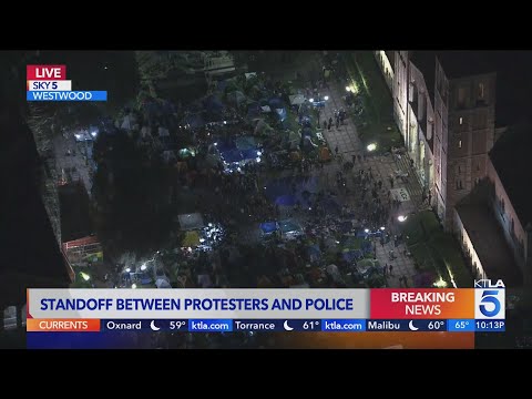 Pro-Palestinian Protesters At Ucla Stand Ground, Refuse Orders To Disperse