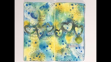 Travelers Notebook Layout Process video #3// Mixed media// Art Journaling// TSNSKC TN KIT