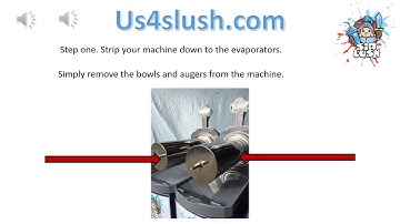 Dry testing a slush machine to check the refrigeration