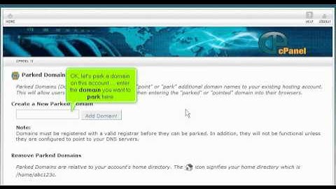 How To Park A Domain In cPanel | Website Hosting Tutorial