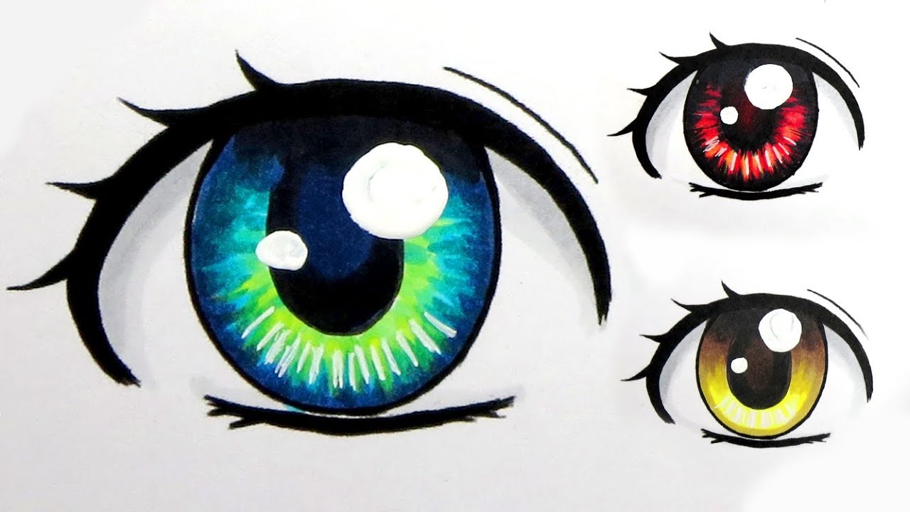 How to Colour Eyes with Copic Markers (3 Ways) - YouTube