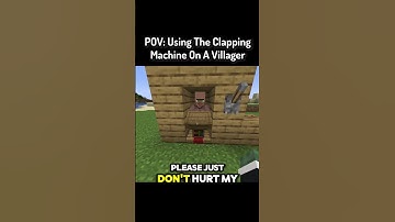 I Tried the Clapping Machine on a Villager!! minecraftshorts #youtubeshorts #gaming #entertainment