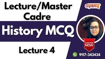 Master Cadre History Preparation | Ancient History | Mauryan Empire MCQs | Lecture - 4 | Gyanm