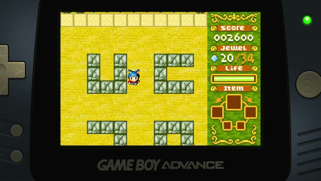 Boulder Dash EX EX Story World of Sand Stage 8 Nintendo Game Boy Advance Emulated