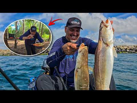 HE SAVED the FISHING TRIP (We Fished in the SEA and Cooked at the CAMP) Fishing - Catch And Cook