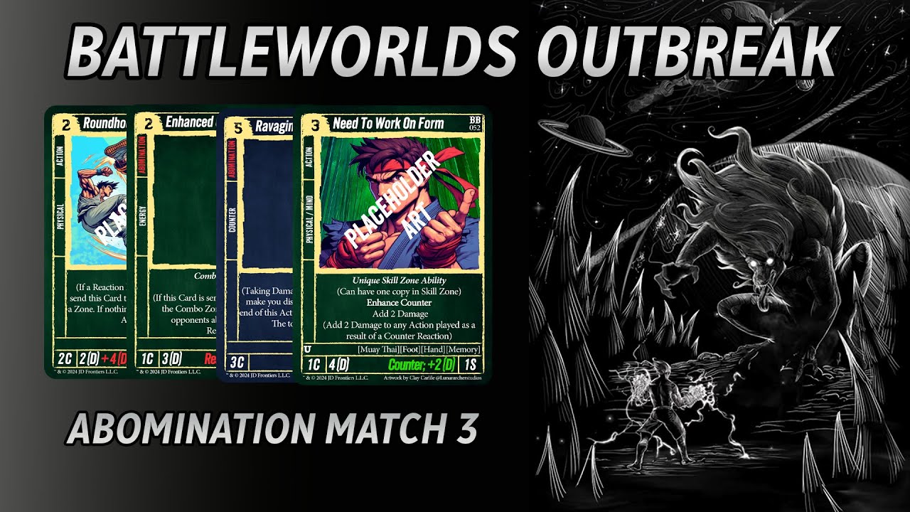 Abomination Match 3! Battleworlds Outbreak a new Trading Card Game you got to see to believe!