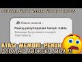 cara mengatasi memori penuh terus di hp android