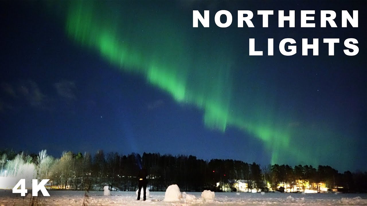Northern Lights in real-time | Aurora Borealis | Revontulet 14.-15.1. ...