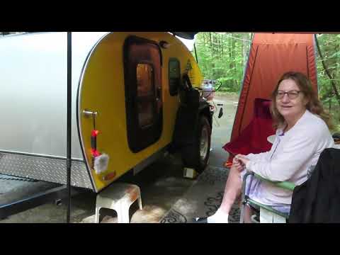TIMBERLEAF Teardrop Trailer tour Rhinorack review
