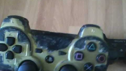 Custom Painted War Gold PS3 Controller