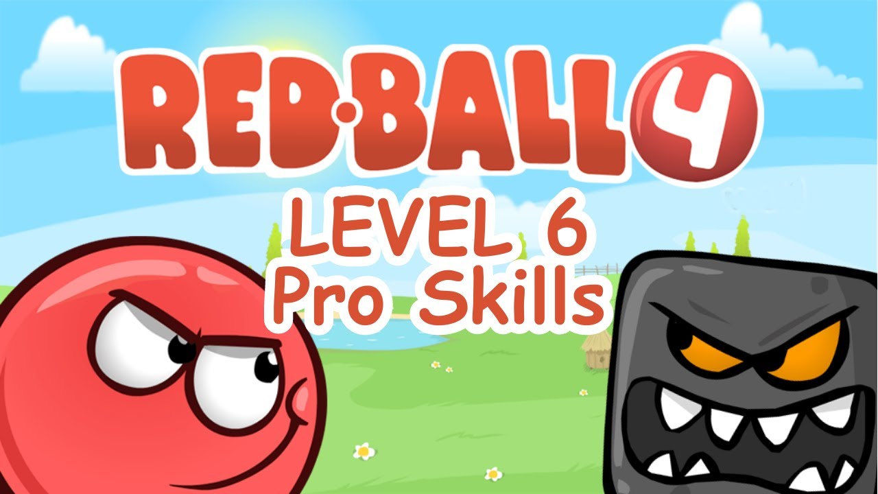 Level 6 Red Ball 4 | Complete Guide with Pro Skills | Hassan Zone