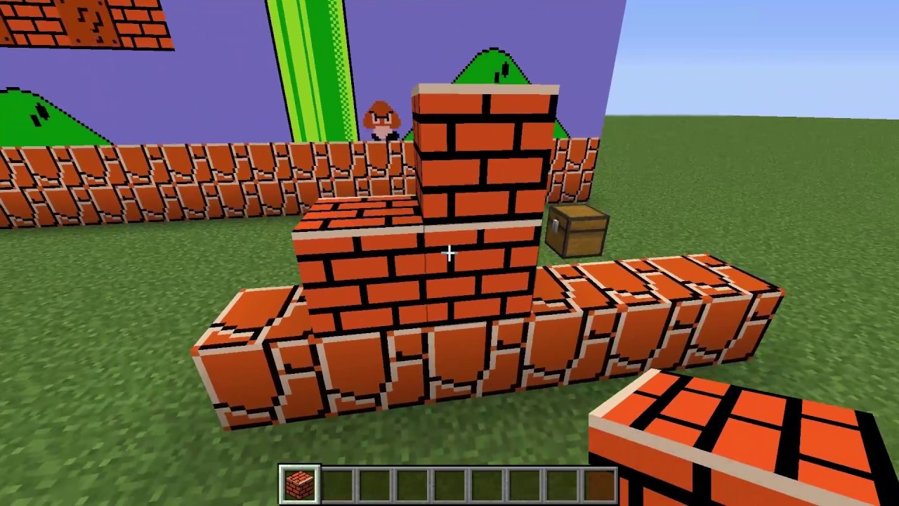 Minecraft - Super Mario Bros. Resource Pack Version 0.1 - YouTube