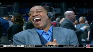 Isiah Thomas QUESTIONABLE Team LeBron vs Team Giannis: Which team better | NBA All-Star Practive