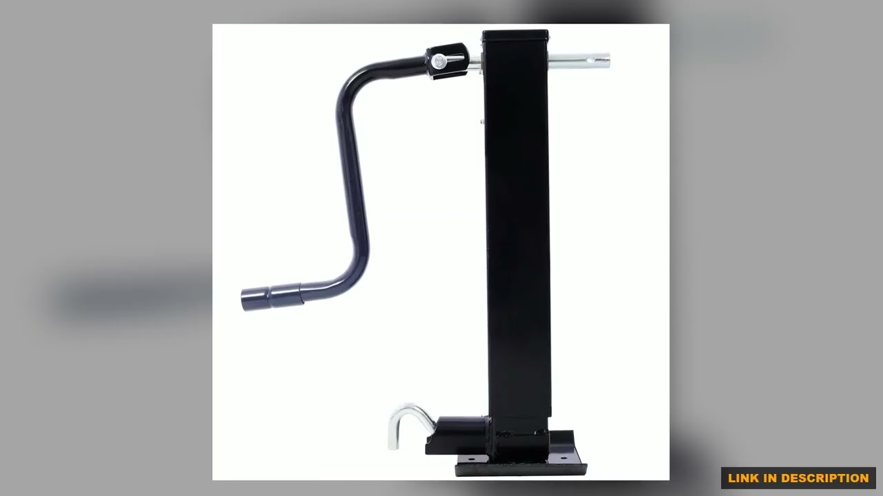 Weld On Trailer Jack 12000 lbs Capacity Sidewind Crank No Mount Square Jack Tube26 Inch Travel