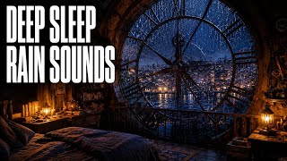 Midnight Rain Sounds | Inside an Old Clock Tower During Heavy Rain | Deep Sleep Ambience screenshot 1