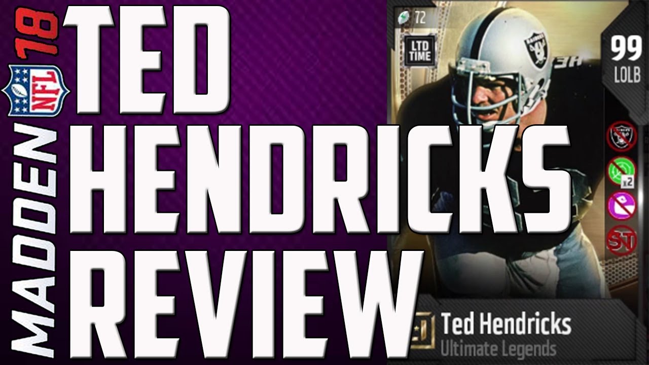 How Good is 99 Overall Ted Hendricks? Madden 18 Card Review