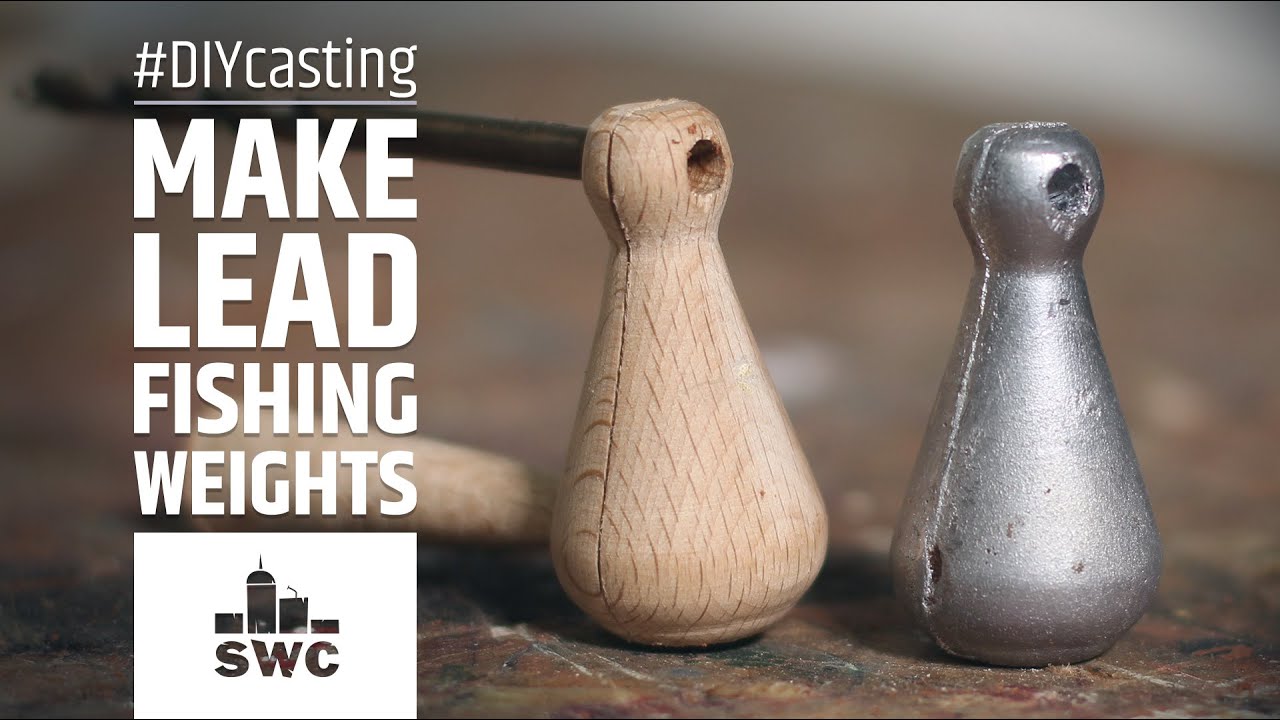 How to make your own lead fishing weights 