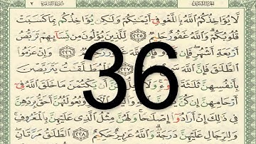 القرأن الكريم - صفحة 36 مكتوبة تجويد كامل أيمن سويد