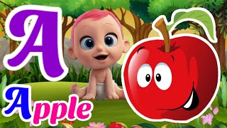 Abc part-140 a for apple 🍎 B for ball ⚽️ Abcd phonics! Abcd cartoon
