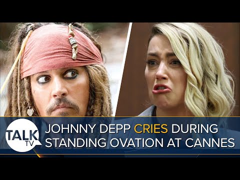 Johnny Depp Cries In 7 Minute Standing Ovation At Cannes, Following Amber Heard Allegations In 2016