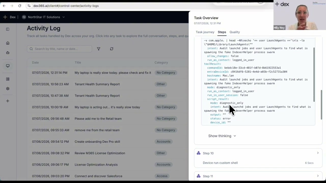 Dex Admin Center Demo: Your Command Center for Autonomous IT