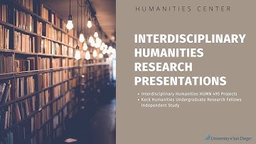 Interdisciplinary Humanities Research Presentations 2021-22