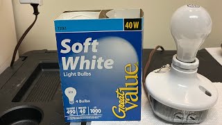 Great Value 40 watt 120 volt Soft White A19 incandescent bulbs screenshot 4