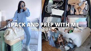 PACK AND PREP WITH ME FOR THAILAND: packing list, organization tips, packing cubes + travel tips