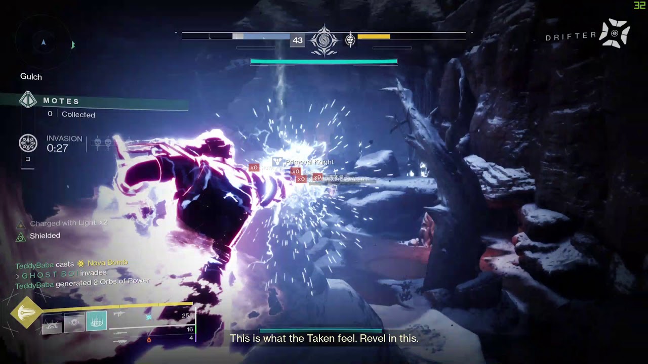 An Army of One with one Chaos Reach super (random Gambit clip) | Destiny 2