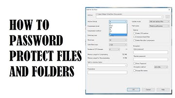 How to password protect your files and folder using 7zip