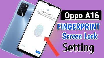 Oppo a16 fingerprint screen lock/Oppo a16 me fingerprint lock kaise lagaye/Oppo fingerprint