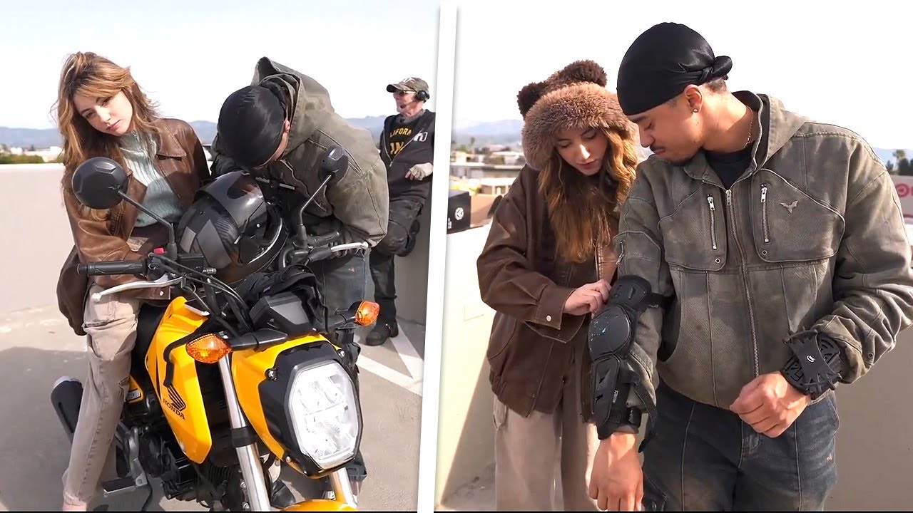 Bonnie & Arky Learn How to Ride Motorbikes