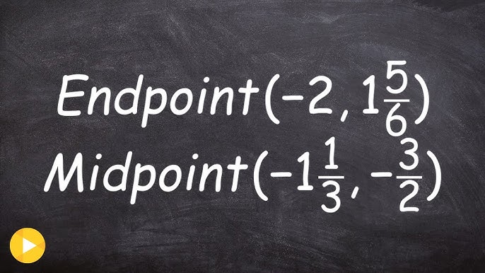 Geometry Finding One Endpoint When Given A Midpoint And Skills Review