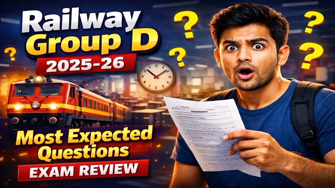 Railway Group D 2025–26 Exam Review | Most Expected Questions | Latest Pattern