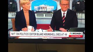 Morning Joe tribute to Blake Hounshell Information