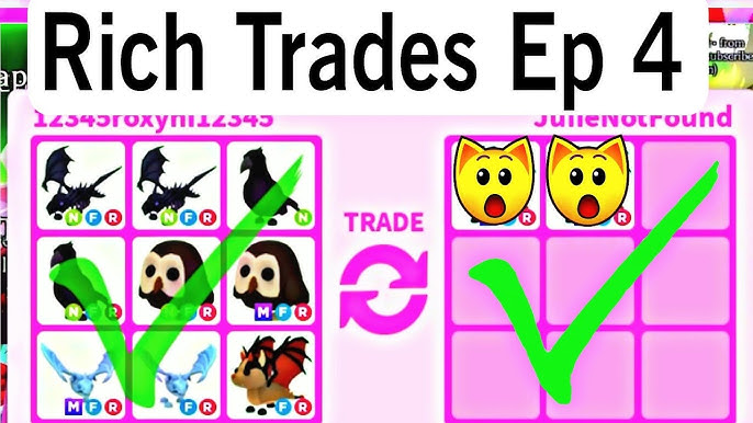 Extreme Rich Adopt Me Trades 2023 