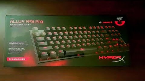 Unboxing/Overview HyperX Alloy FPS Pro Tenkeyless Mechanical Gaming Keyboard Cherry MX Red