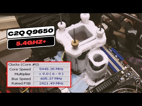 Intel Core 2 Quad Q9650 on LN2 - Overclocking Records at 5.4GHz+