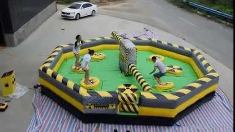 TL114 factory price inflatable meltdown game for sale