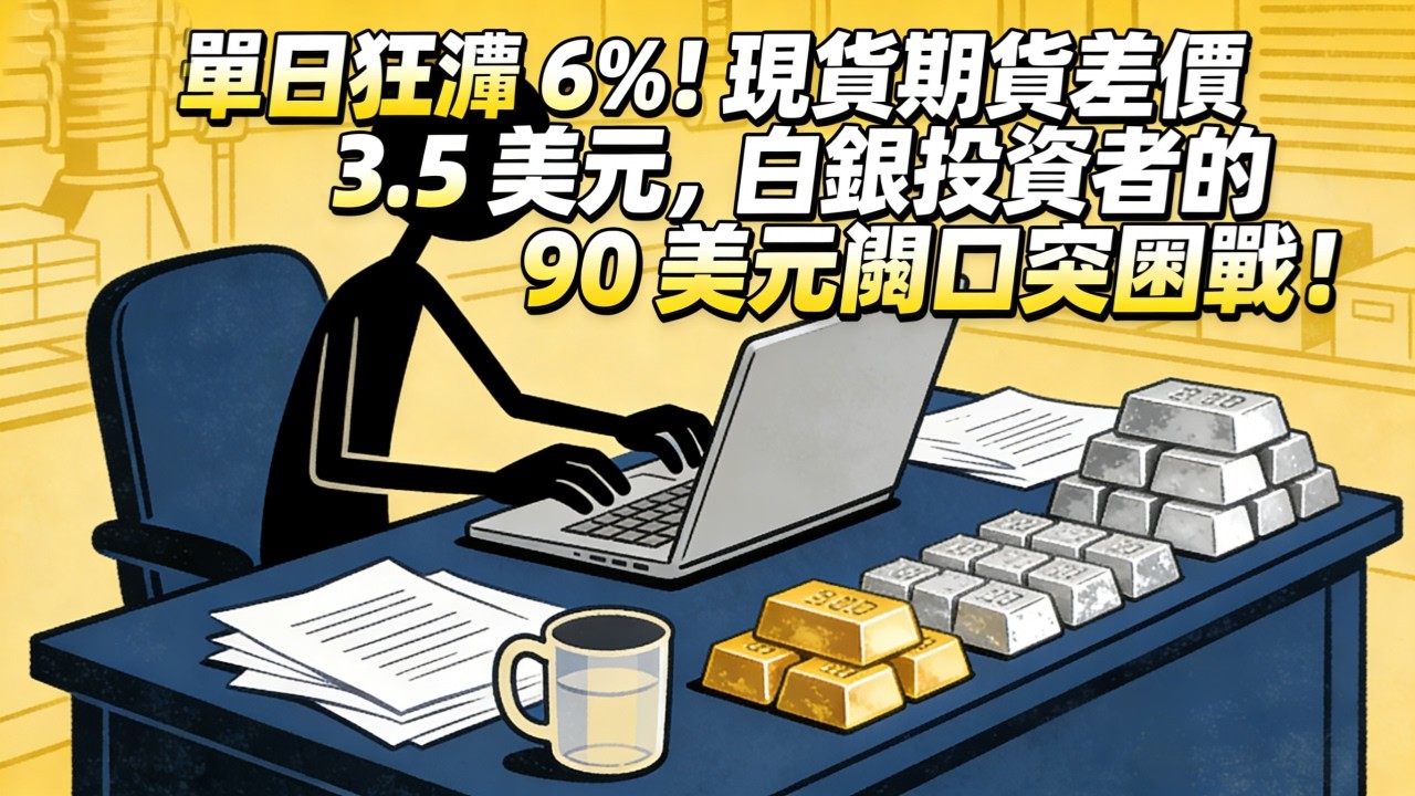 單日狂漲 6%！現貨期貨差價 3.5 美元，白銀投資者的 90 美元關口突圍戰！#白銀#現貨價格#黃金#逃离#美世#金融#琼財#曙唇生#曙光年幸满#退休#退休生洎