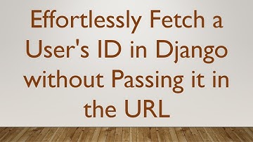 Effortlessly Fetch a User